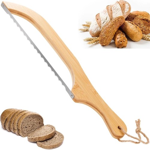 Sourdough bread bow - bread, knife