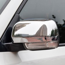 For Mitsubishi Pajero Shogun V80 2007-2021 Chrome Side Mirrors Cover Decor Trim
