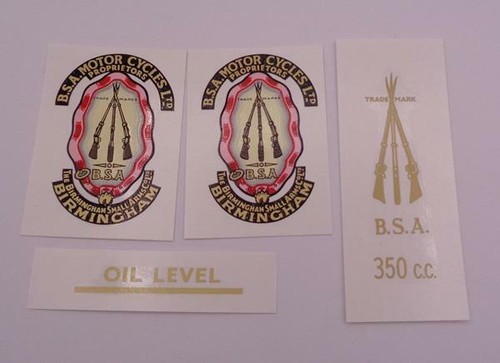 Bsa gold star decal - bsa, set