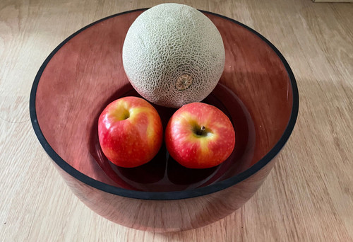 Large glass salad bowl - salad,