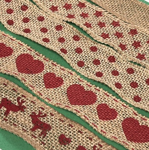 Hessian ribbon sold - ribbon, metre