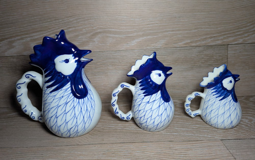 Vintage rooster milk jug - vintage,
