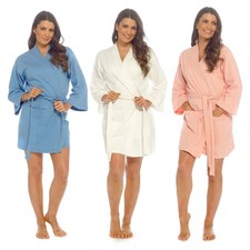 100% Cotton Waffle Robe Womens