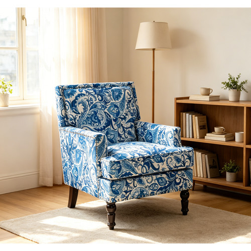 Upholstered accent armchair - upholstered,