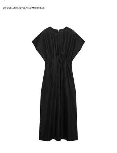 Zara pleated long dress - zara,