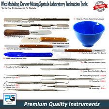 Wax & Modelling Mixing Spatula Carvers Kit Dental Laboratory Technician Tools