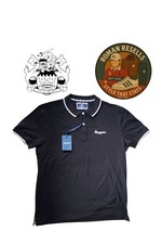 Brand newMens New Black Aquascutum Polo Shirt size XXL