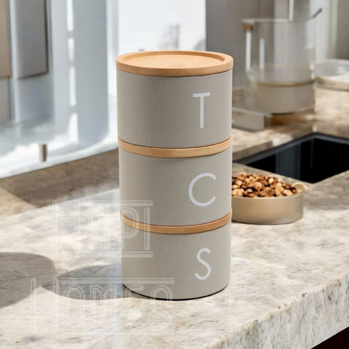 Speckled grey stacking - speckled, tea