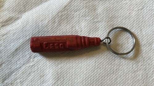 Vintage esso key ring red - vintage,