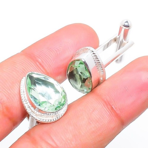 Green amethyst gemstone 925 - amethyst,
