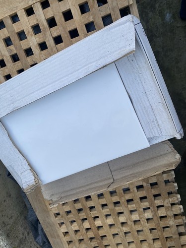 Gloss white tiles 25x40 box - white,