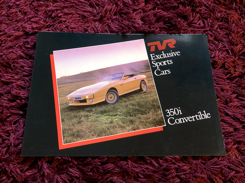 Tvr 350i convertible brochure - tvr,
