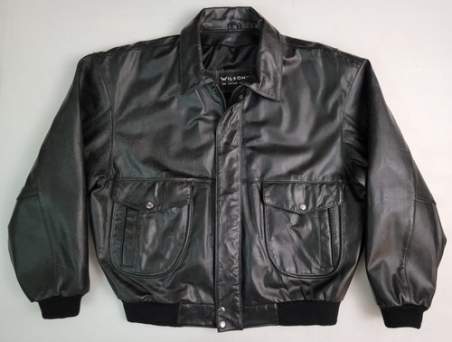 Vintage wilsons black leather - vintage,