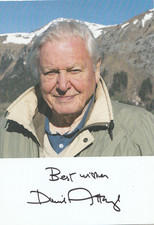 David Attenborough Hand Signed