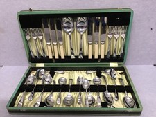 Vintage canteen cutlery Sheffield stainless steel 6 people setting vintage t4146