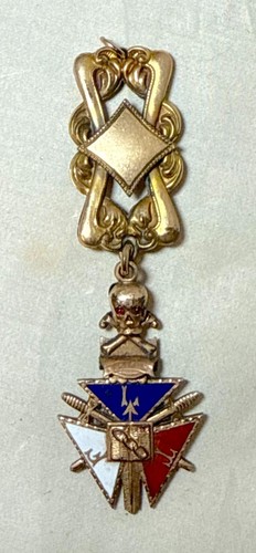 Antique enameled gold filled