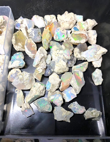 Opal stone bulk rough - stone, natural
