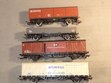 4 X OO Hornby Vans Wagons