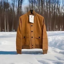 Authentic TIMBERLAND Tan Leather Sample Classic Flying Vintage Jacket  BNWT