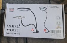 8X Desk Repair LED Lamp Magnifier Glass With Light Stand Clamp Beauty Magnifying