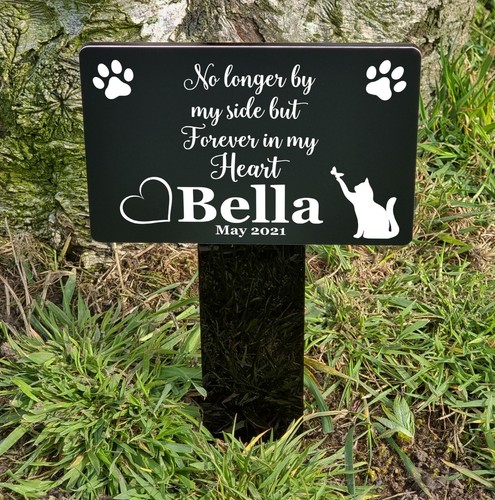 Personalised cat memorial - personalised,