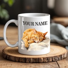 Personalised Ginger Cat Mug