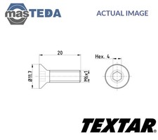 TPM0015 BOLT BRAKE DISC TEXTAR