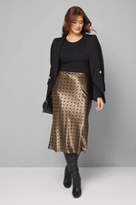 Wallis Pewter Midi Skirt