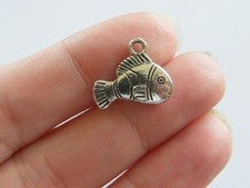 12 Clown fish charms antique