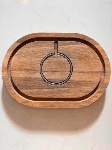 Solid oak meat carving board - oak,