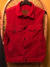Sleeveless Red Diesel Denim