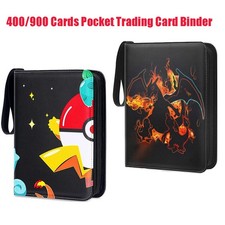 For Pokemon Trading Cards Album Folder 400/900 Pockets Card Binder Holder Gift