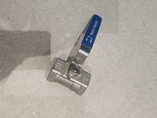 1. 1/2BSPT Threaded  Ball Valve Stainless Steel 