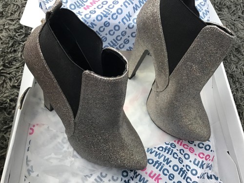 Office silver gliiter - silver,