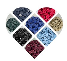 Round Buttons Resin Plastic  Line 22s (13mm) Craft Sewing Knitting Garments plus