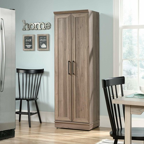 Rustic oak wooden pantry - oak,