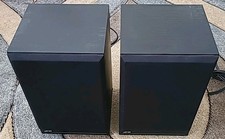 JPW Mini Monitor Bookshelf Speakers Black Wooden w/ Grills Wired GWC Free Post