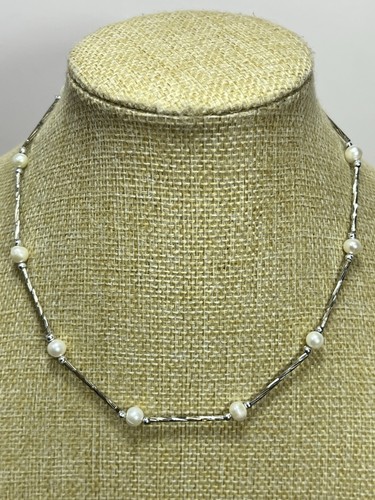 Vintage silver tone freshwater - vintage,