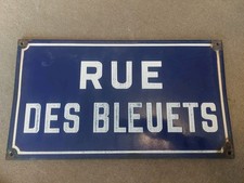 Vintage French Enamel Street