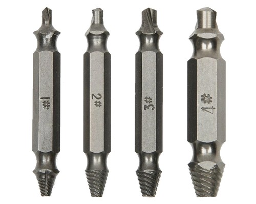 Pcs screw extractor - 4, drill