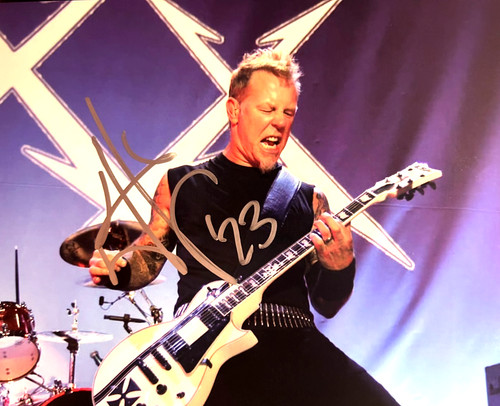 James hetfield signed 23 - james,