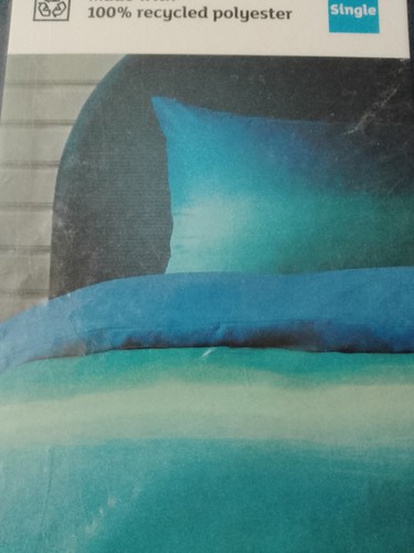 Gradient print single duvet - print,