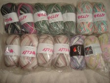 job lot knitting yarn  13 x 100 g