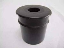 Antique Ebony Pot Hair Tidy Victorian Edwardian  Dressing Table Dresser Vanity