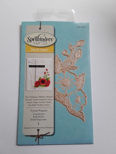 Spellbinders corner poppies - spellbinders,