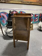 Antique George III Solid Mahogany Bedside Table / Chest with Drawer