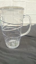LIVIVO Swirl Design 2L Plastic Pitcher Jug with Lid and Vented Spout 