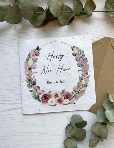 Personalised new home card - new,