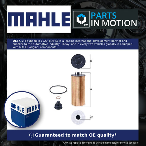 Oil filter ox815 mahle - filter, ox815/1d