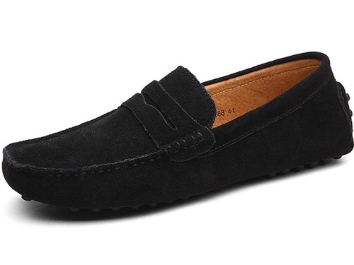 Men casual dress - casual, moccasins